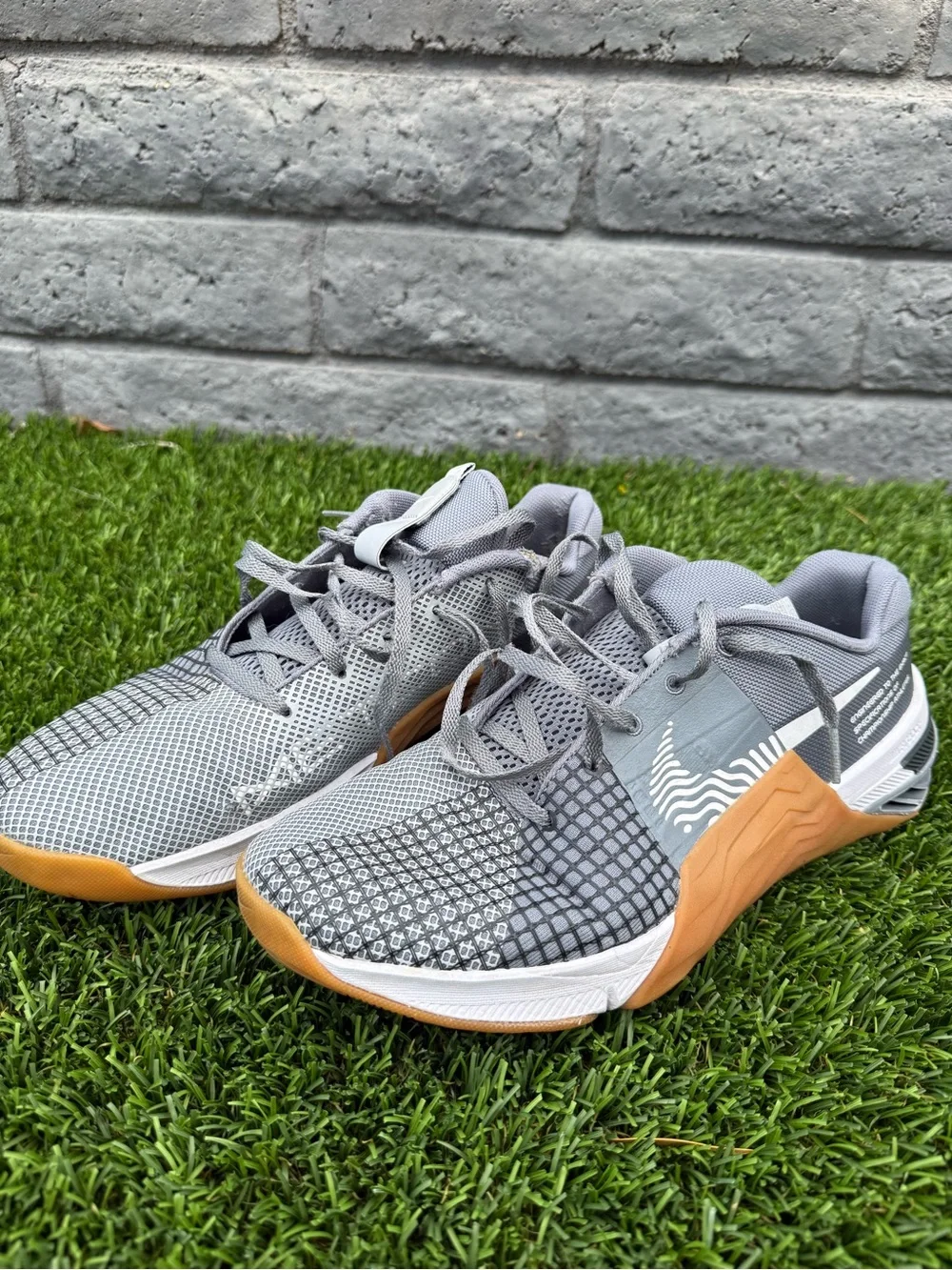 Nike Gray Athletic Training Shoes with Gum Outsole